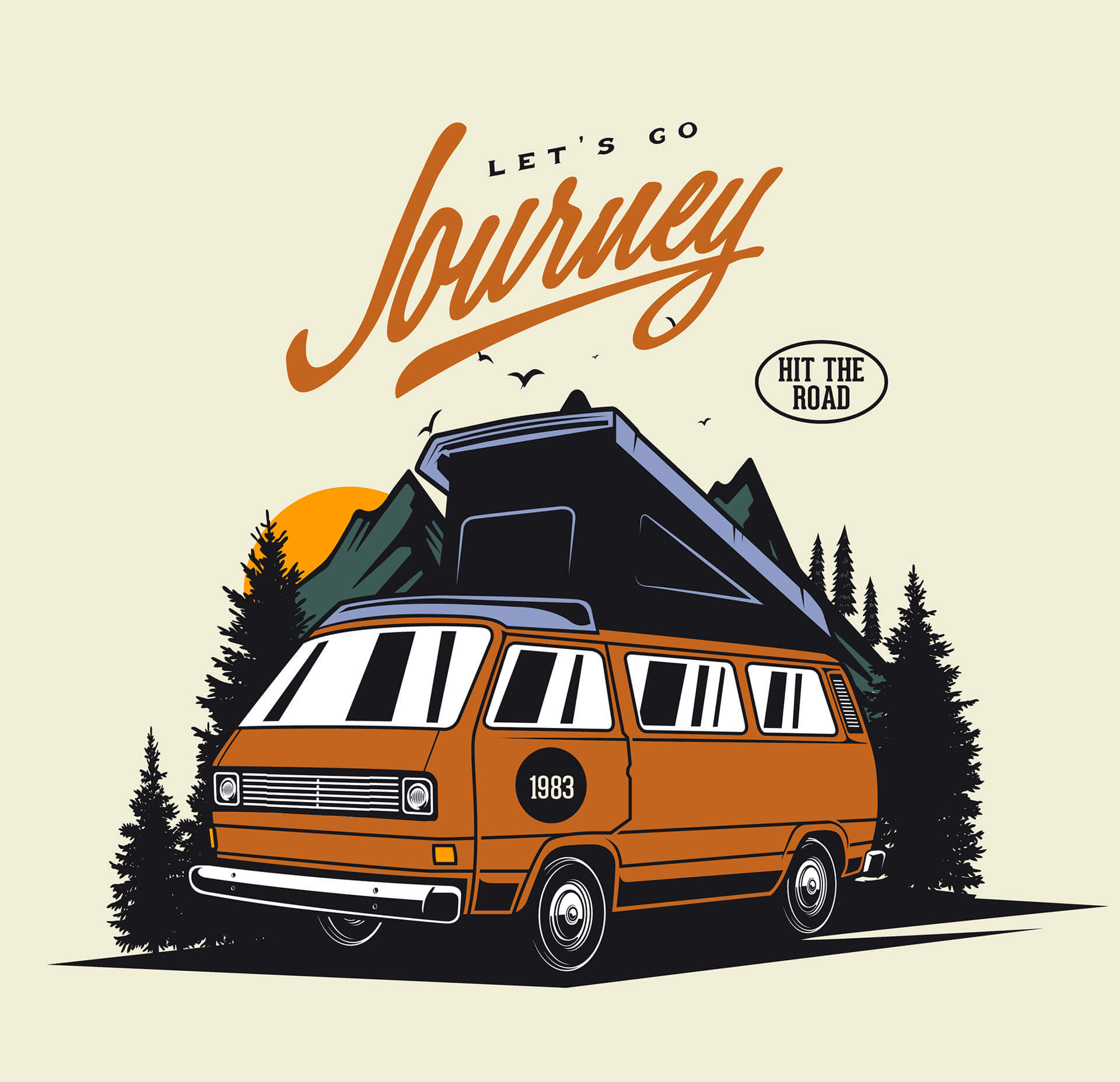 Bus Park beside trees