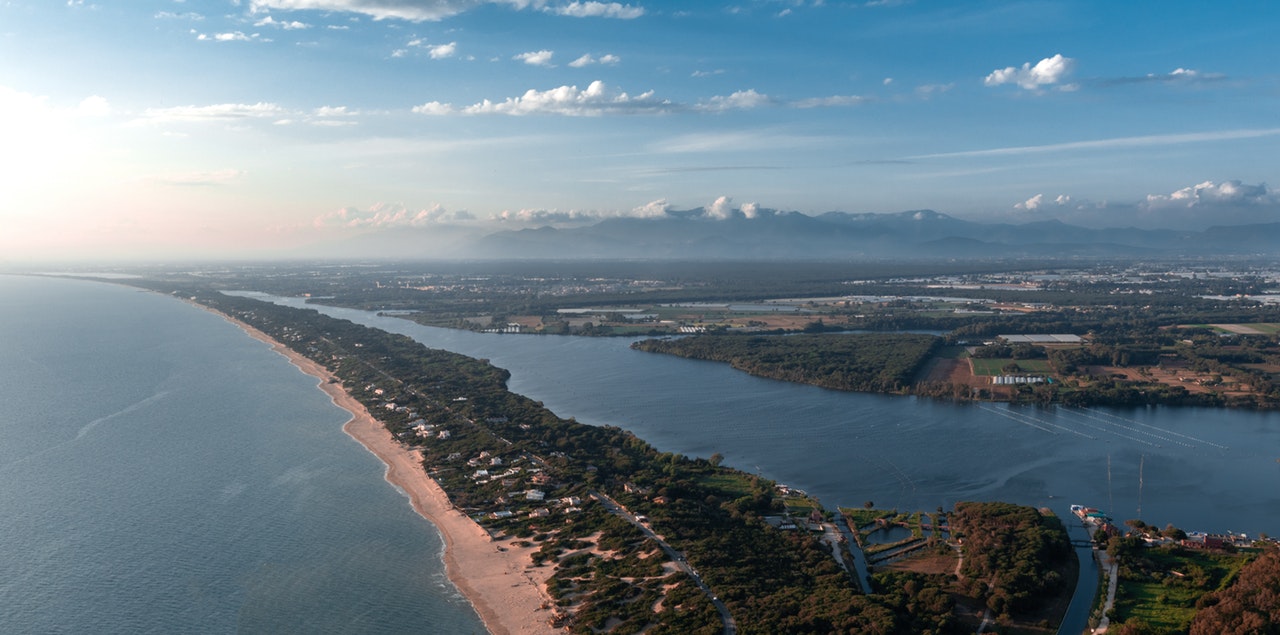 birds eye view photography of landscape