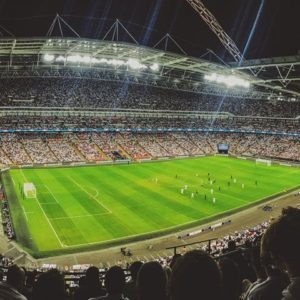 stadium angle aerial view