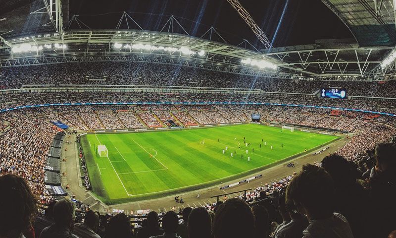 stadium angle aerial view
